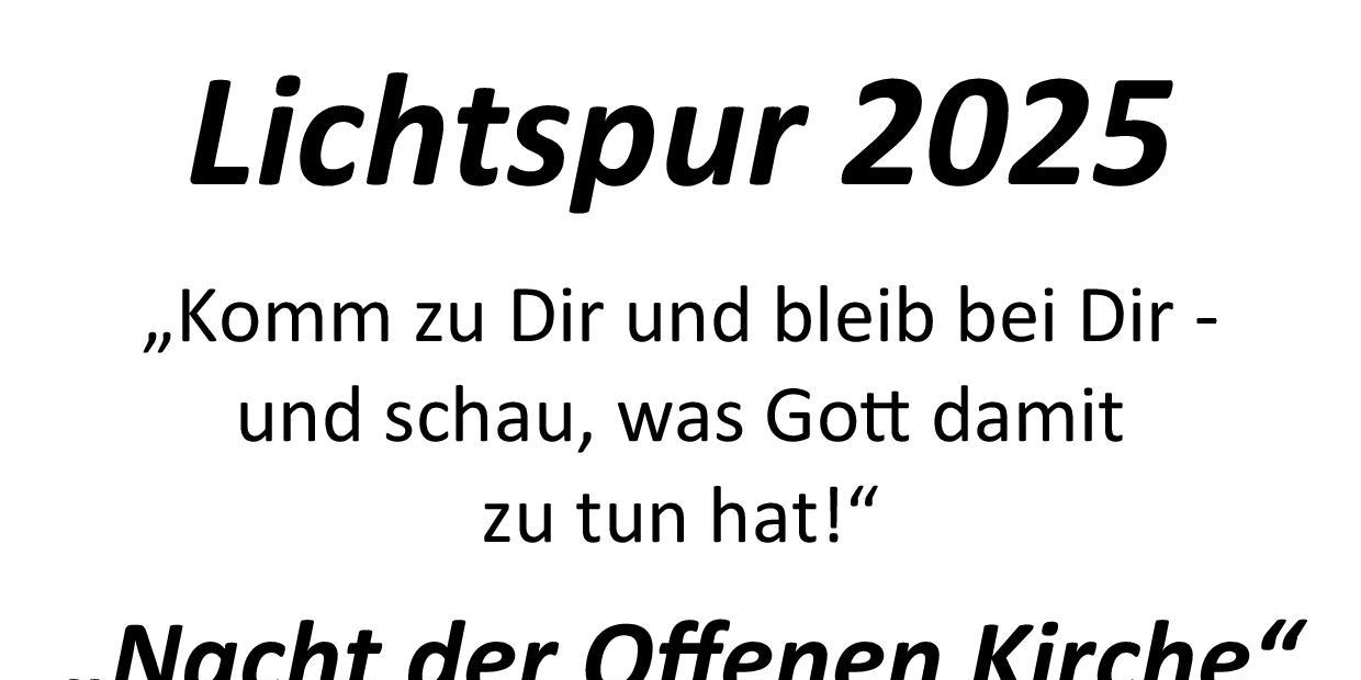 2025 Plakat Lichtspur