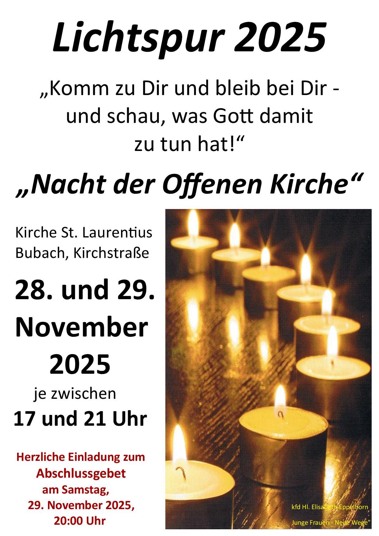 2025 Plakat Lichtspur