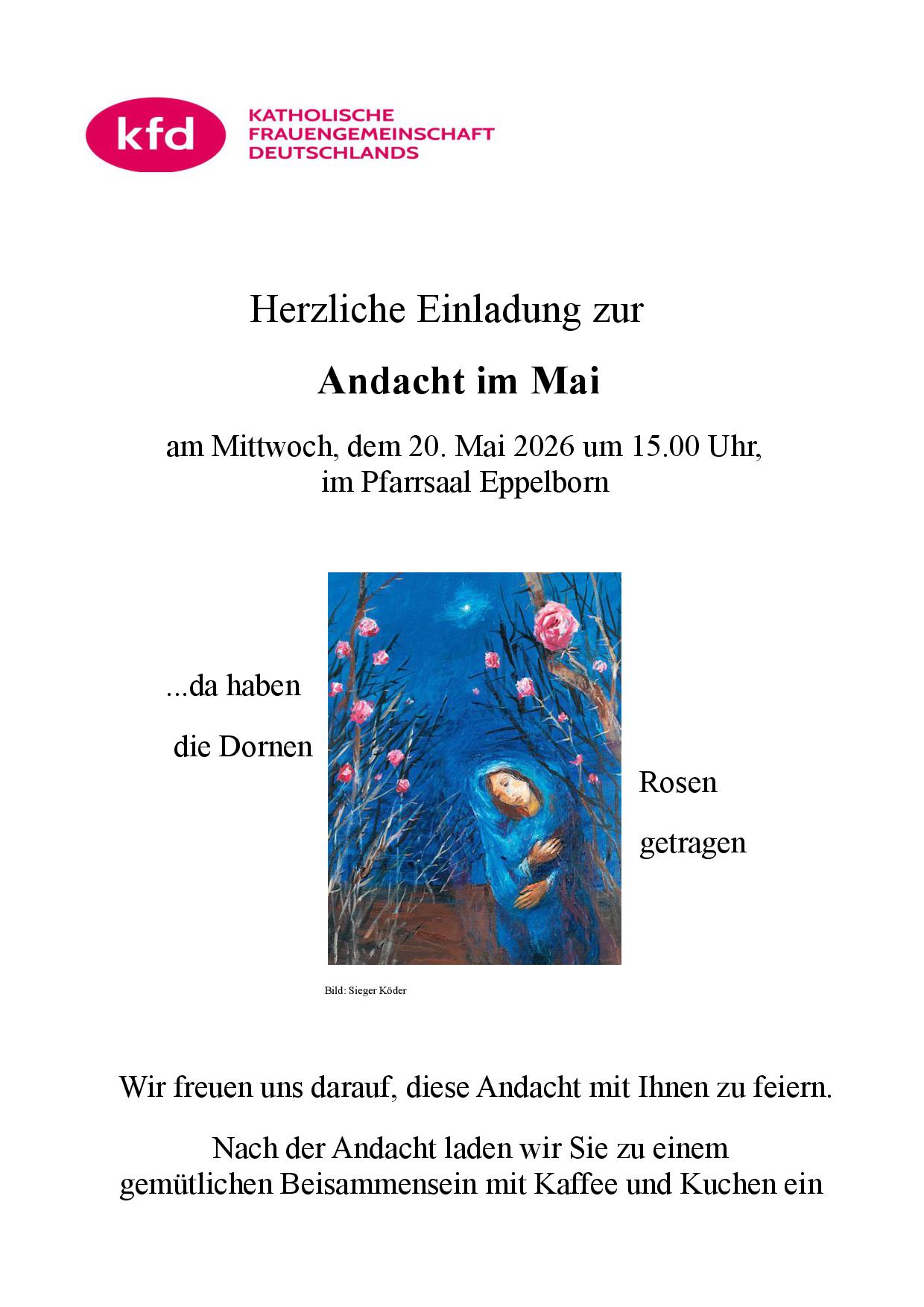 2026 Maiandacht Einladung