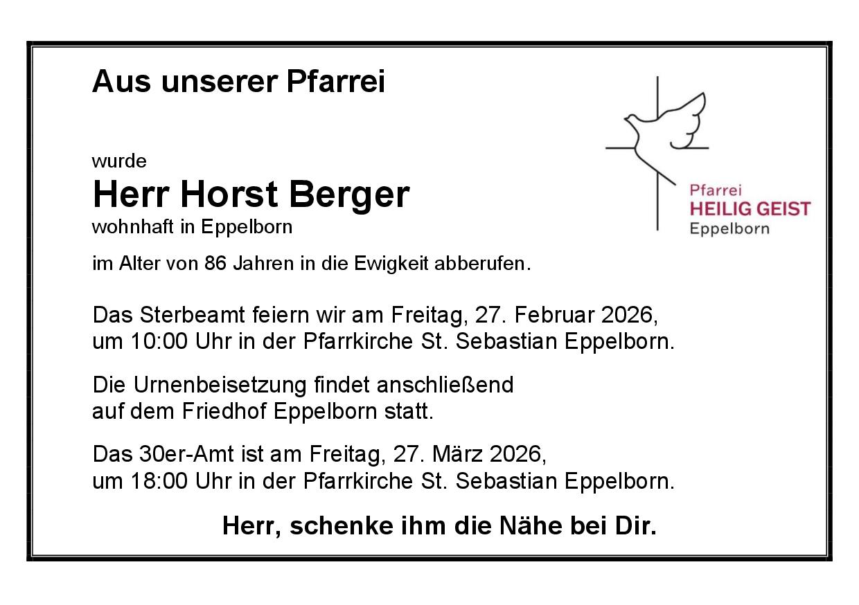 Berger, Horst