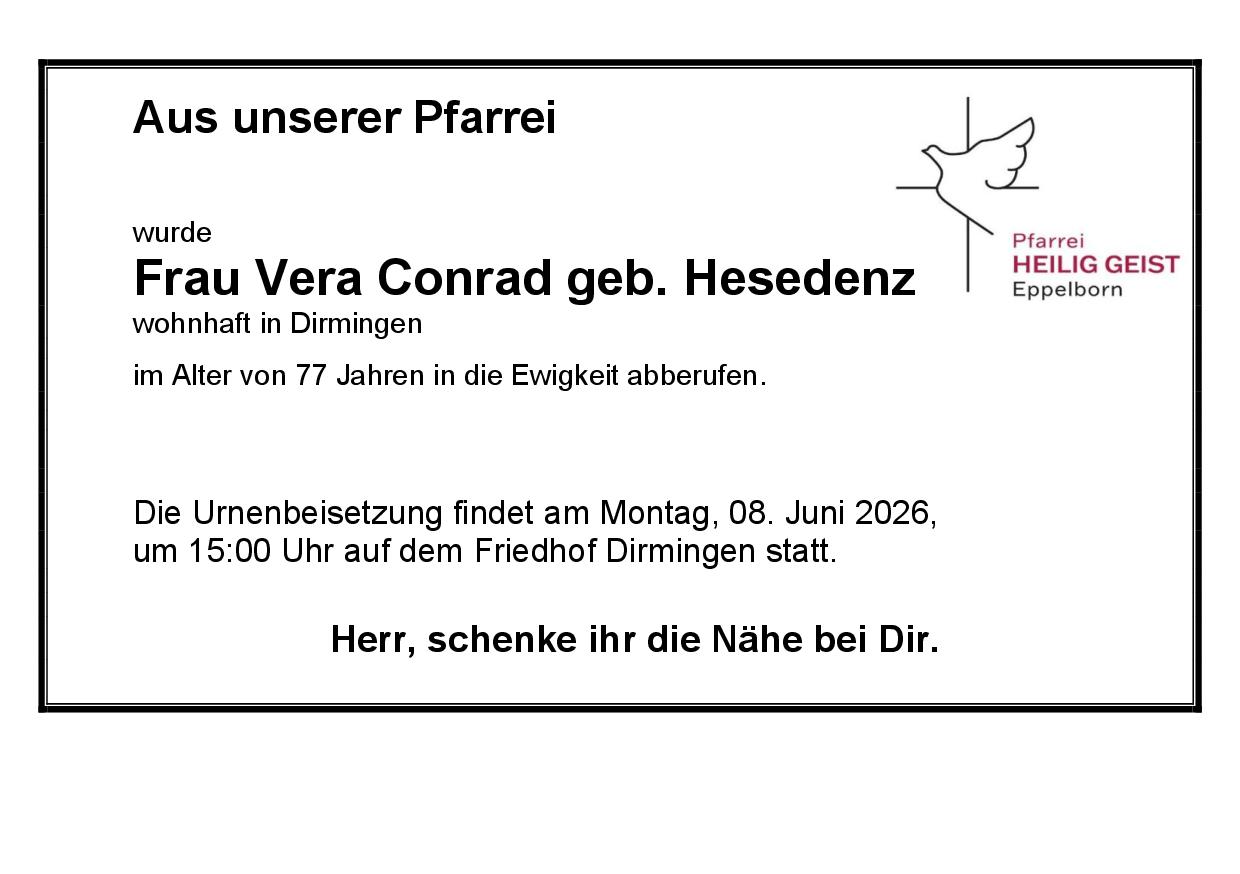 Conrad, Vera geb. Hesedenz