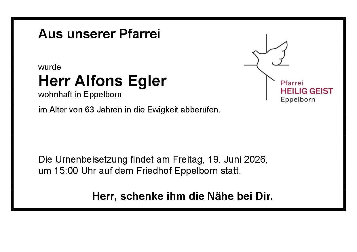 Egler, Alfons