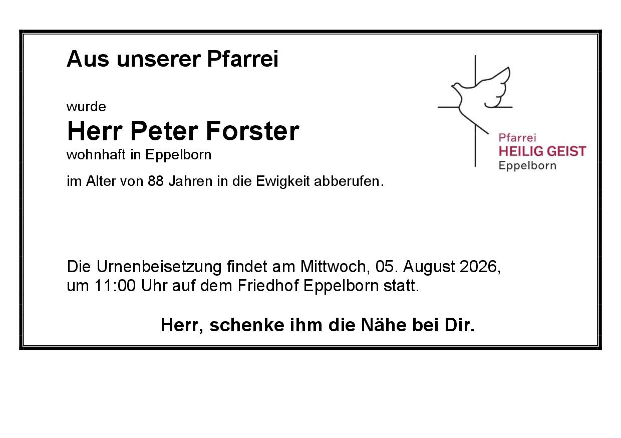 Forster, Peter