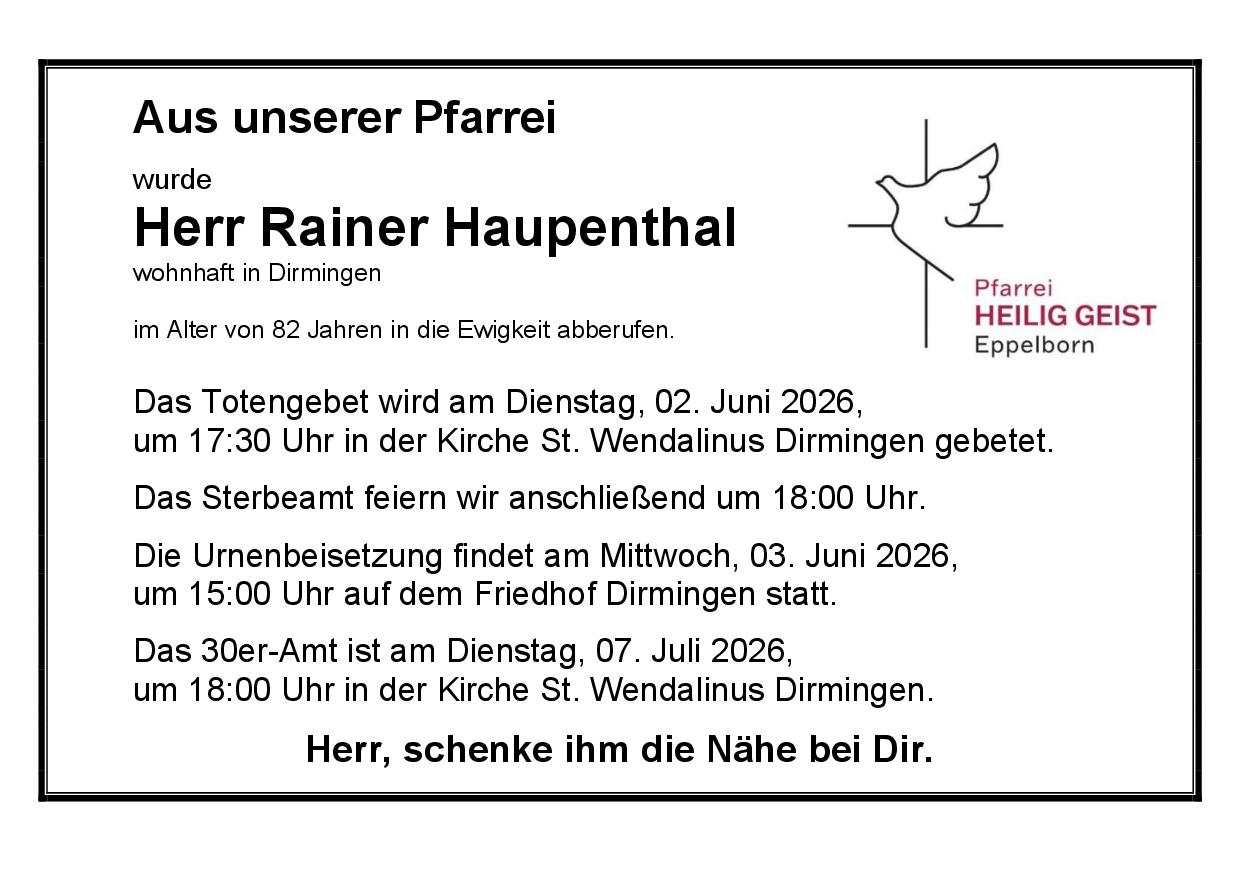 Hauptenthal, Rainer