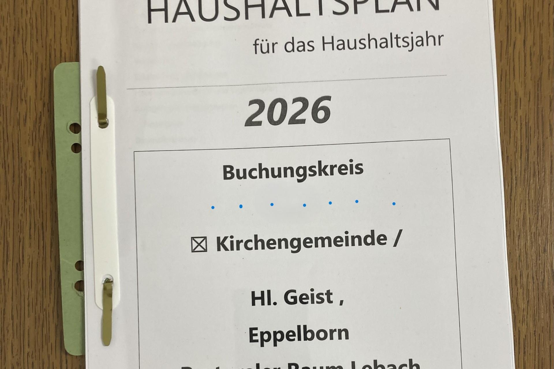 Haushaltsplan 2026