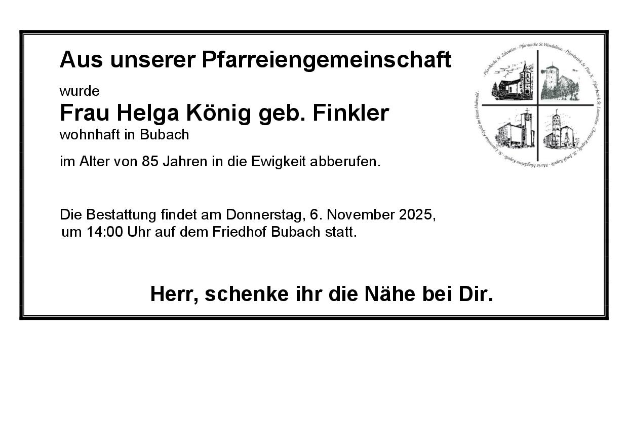 Helga König geb. Finkler