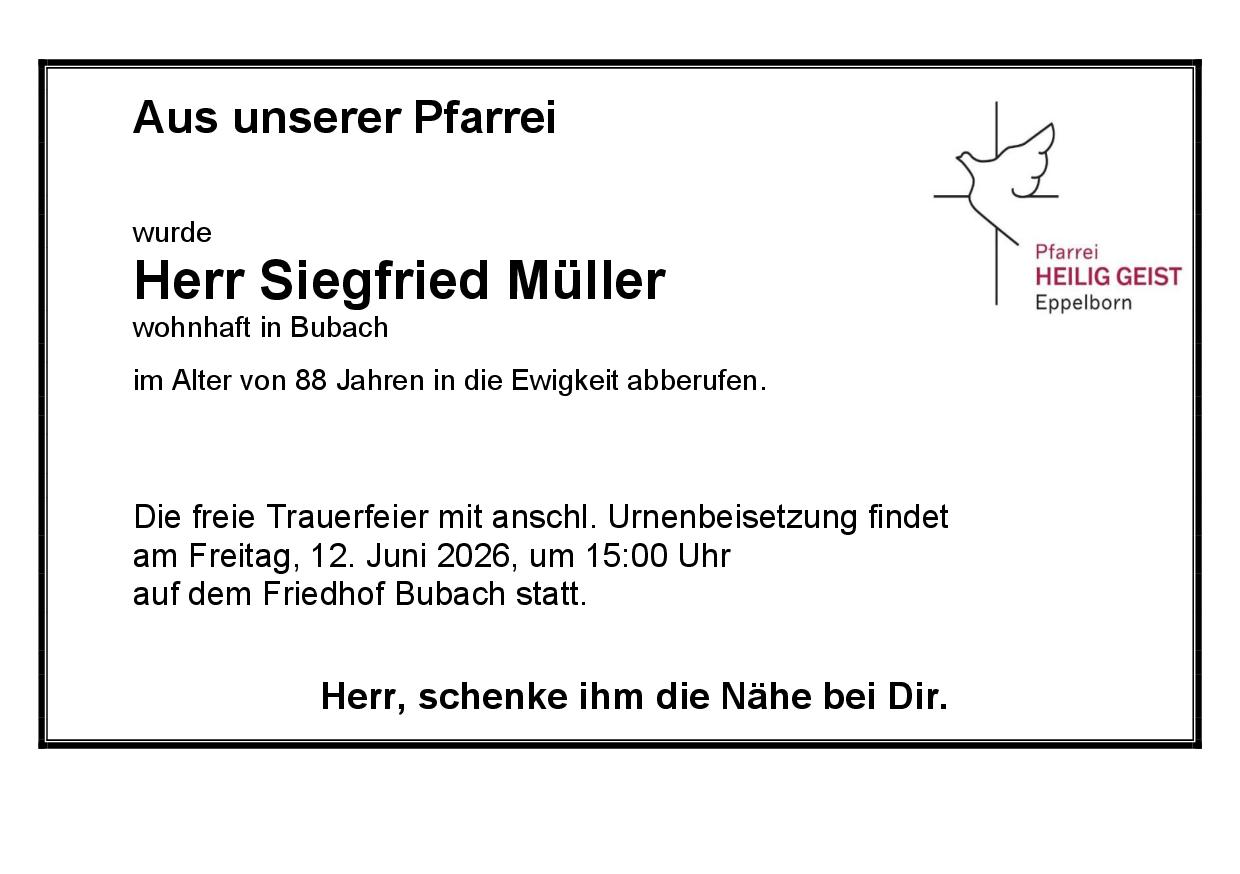 Müller, Siegfried