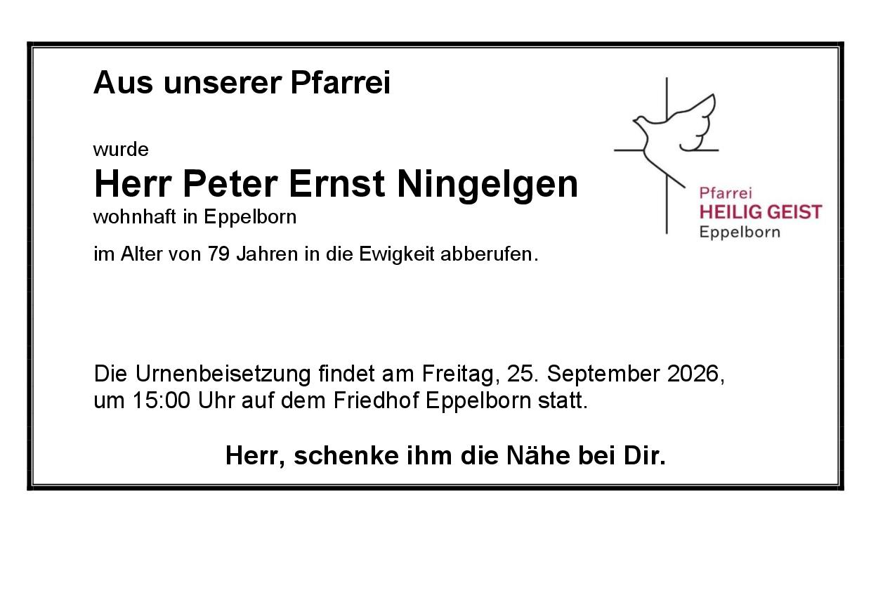 Ningelgen, Peter