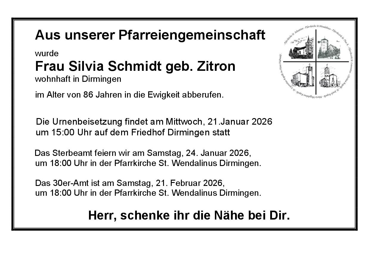 Schmidt Silvia geb. Zitron