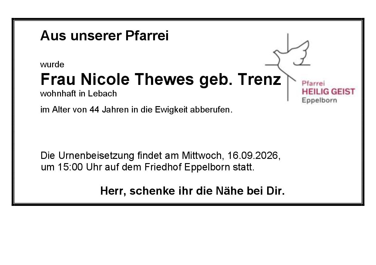 Thewes Nicole geb. Trenz