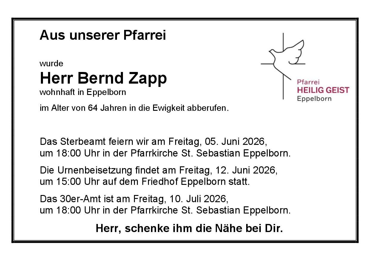 Zapp, Bernd